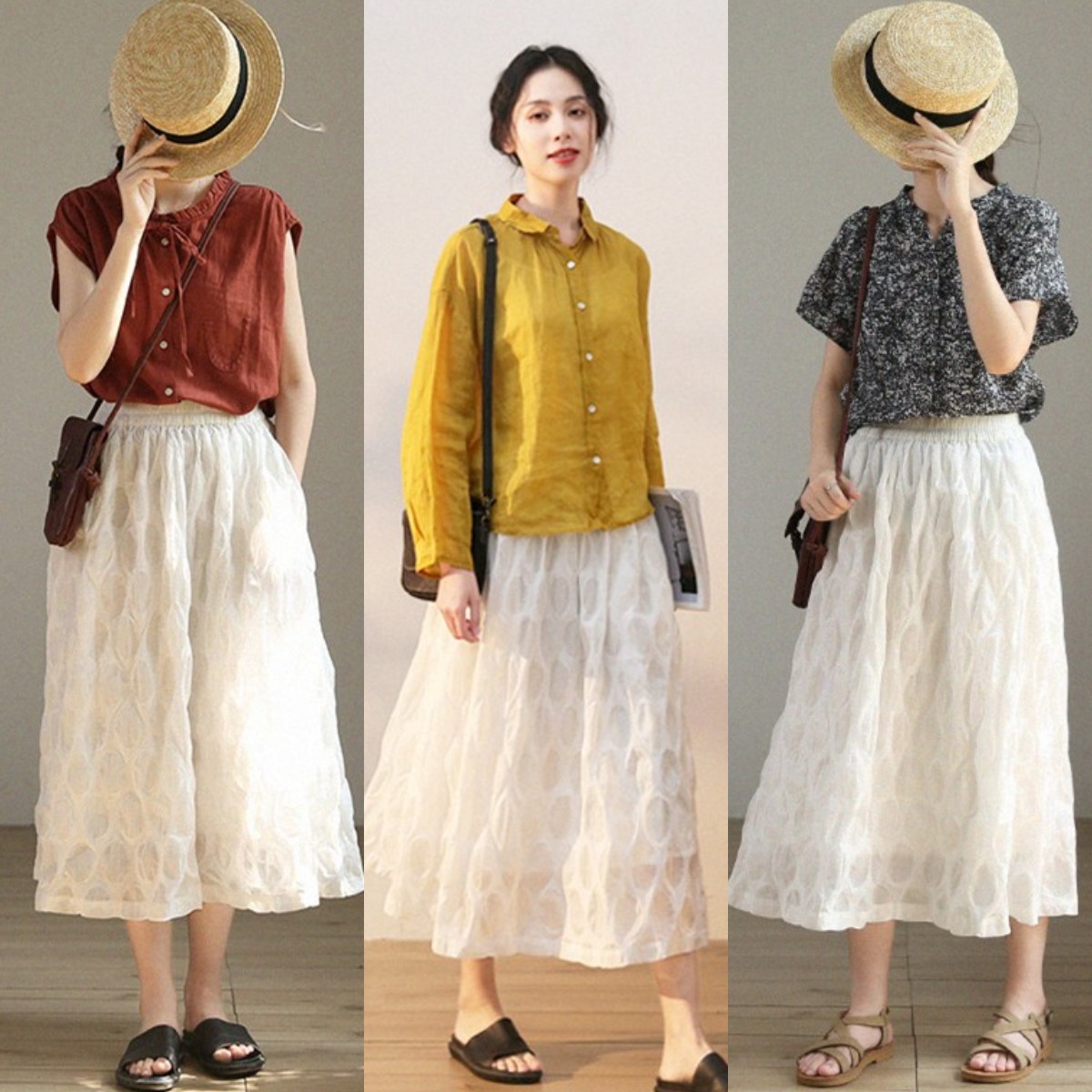 40岁女人不差钱，推荐试试这4条“半身裙”，舒适显瘦还洋气