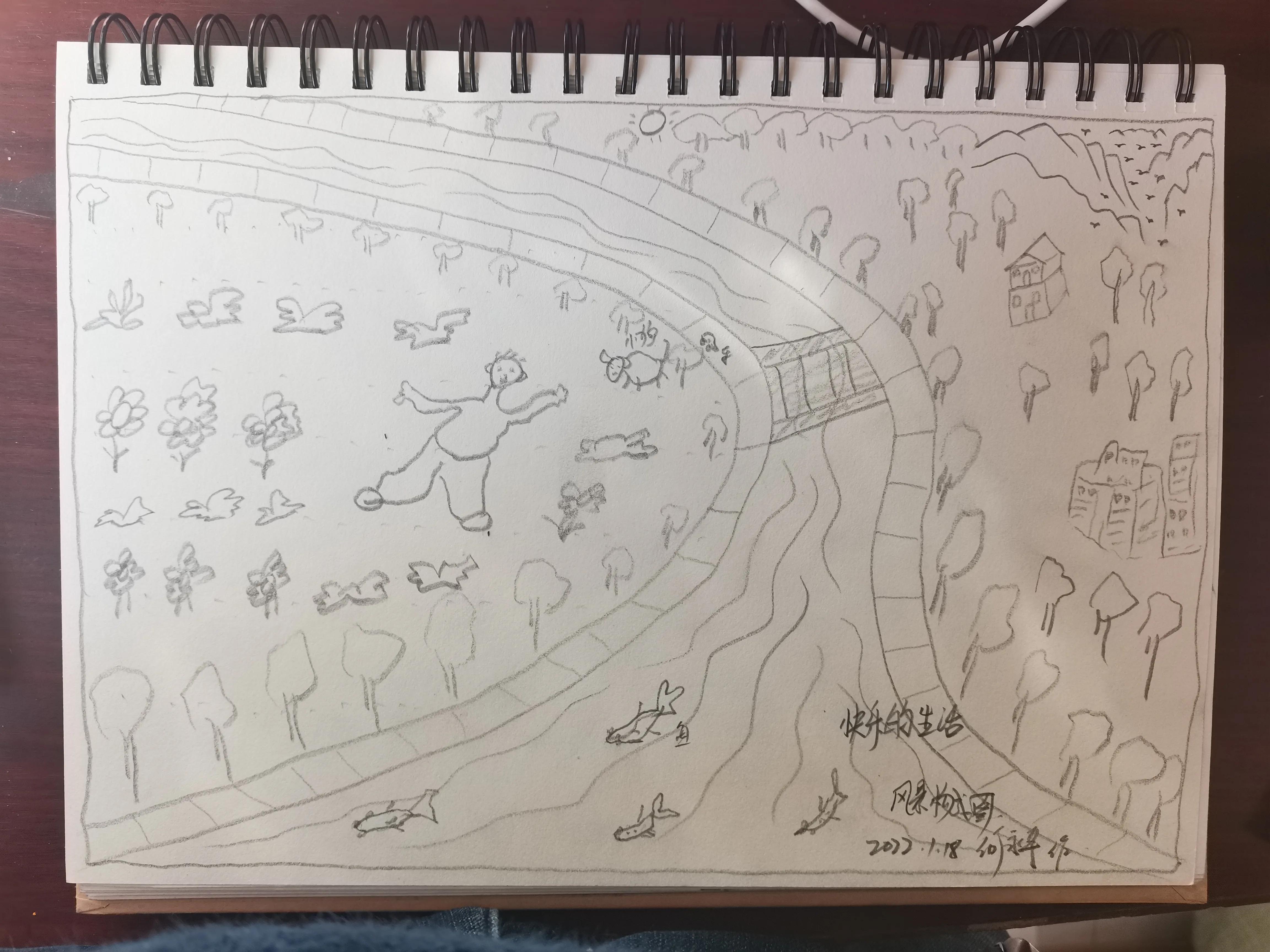 风景构成作画视频教程,风景构成作业