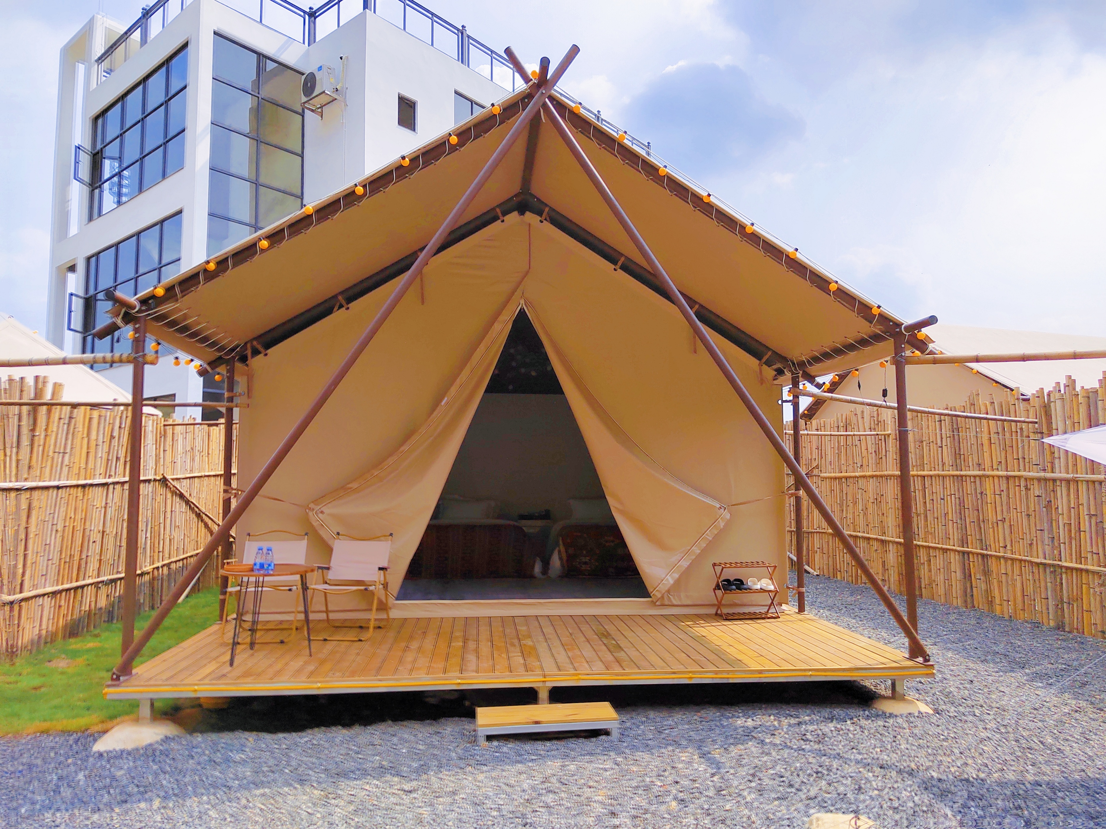 清远英德峰林晓镇精品露营地,清远英德湖畔野奢露营