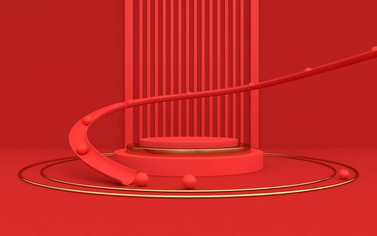 纯红色中国红壁纸图片,经典红色系壁纸