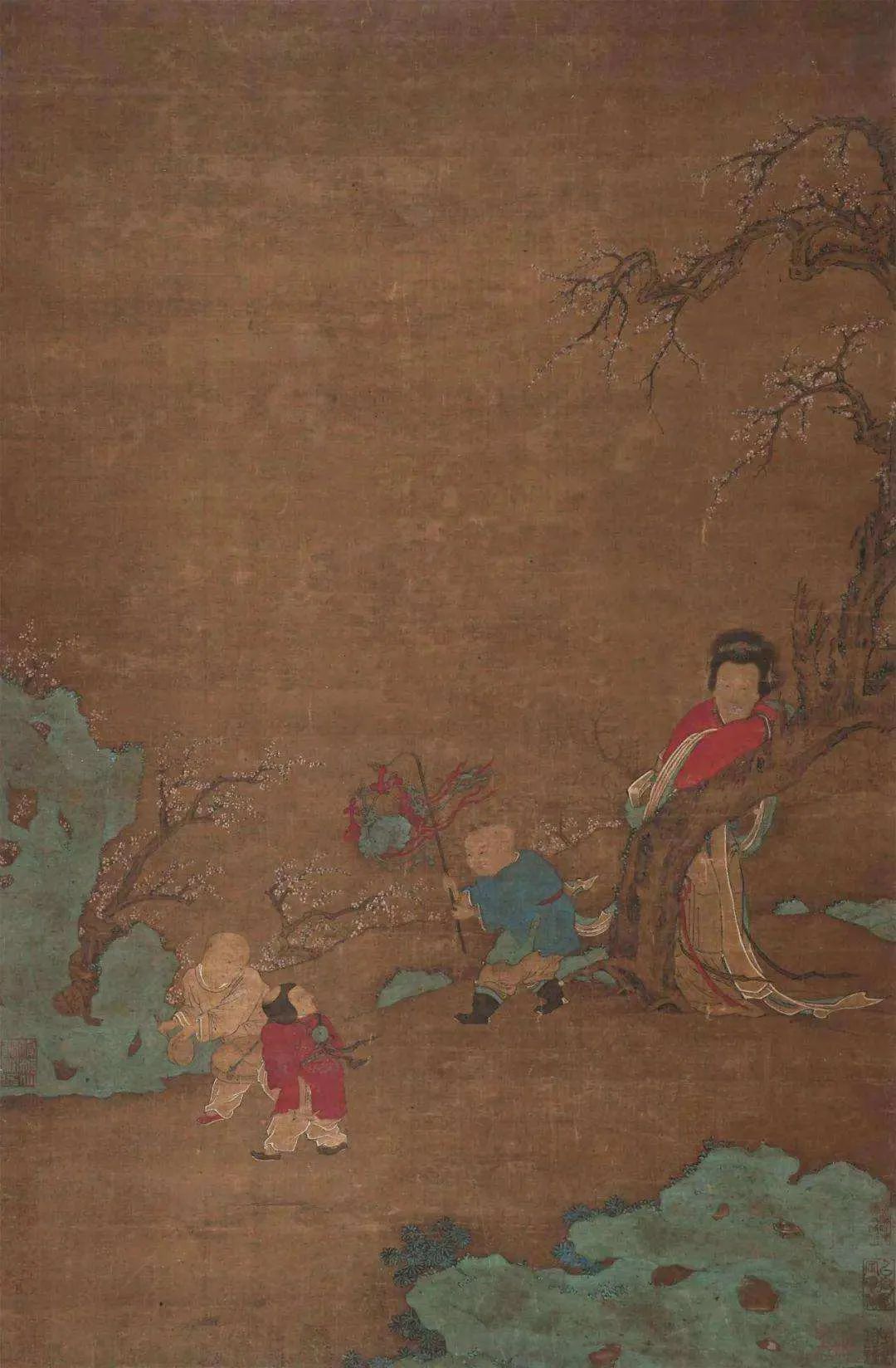 宋朝苏汉臣婴儿图,历史上的婴戏图