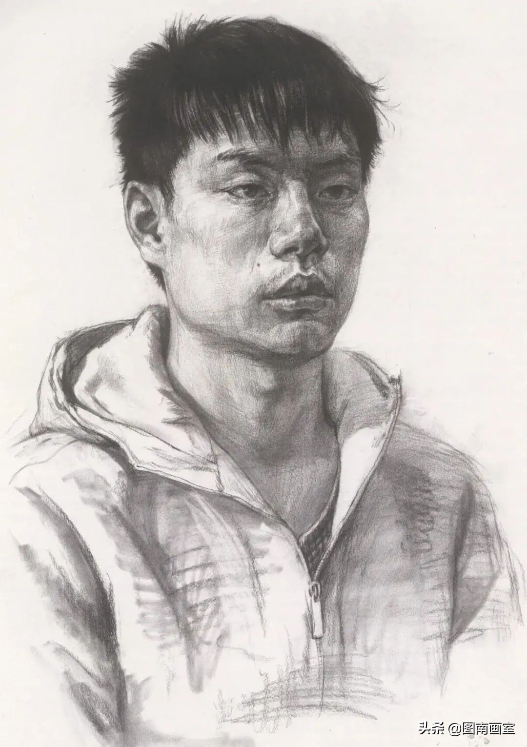 中国美术学院素描头像高分作品,全国素描高分作品