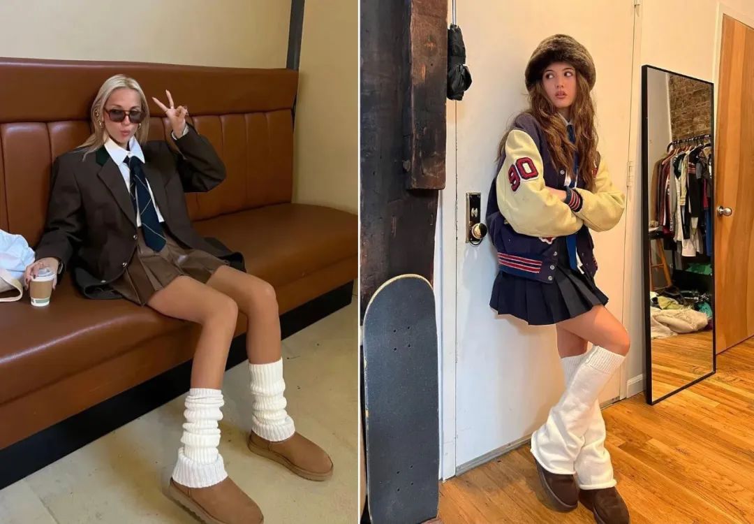 袜套堆堆袜穿法教程,袜套堆堆袜休闲怎么穿