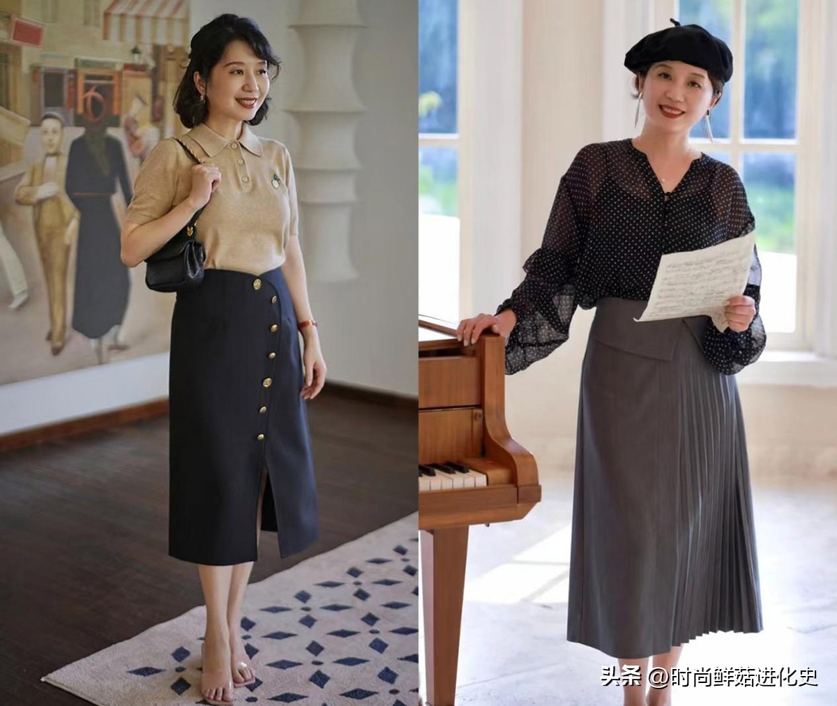 夏季出镜率超高的迷笛裙,迷笛裙粉色