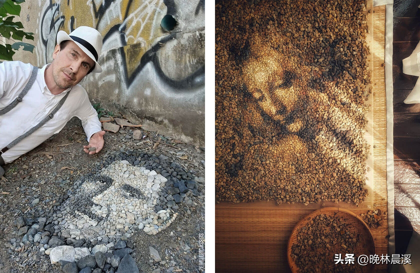 鹅卵石毕加索：贾斯汀·贝特曼的令人难以置信的石头马赛克