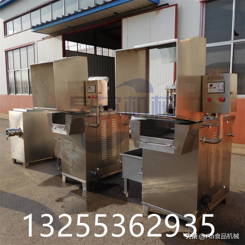 全自动盐水注射机视频,盐水注射机小型自动化设备