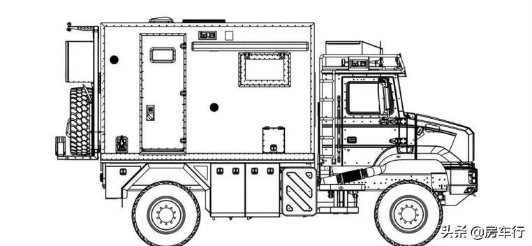 解放4x4四驱越野房车,新款解放四驱房车底盘