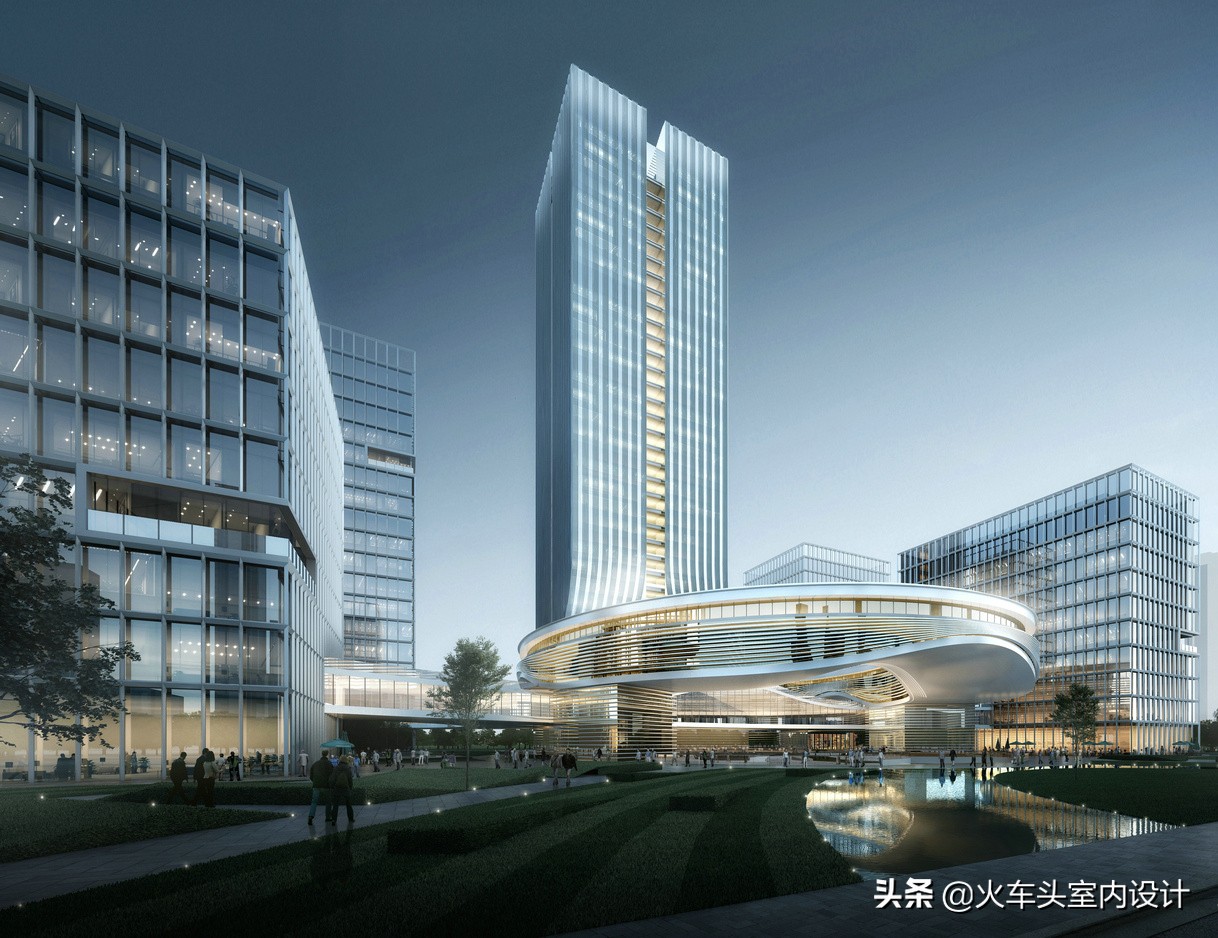 一万平方米写字楼外立面改造价格,玻璃幕墙外立面10层写字楼效果图