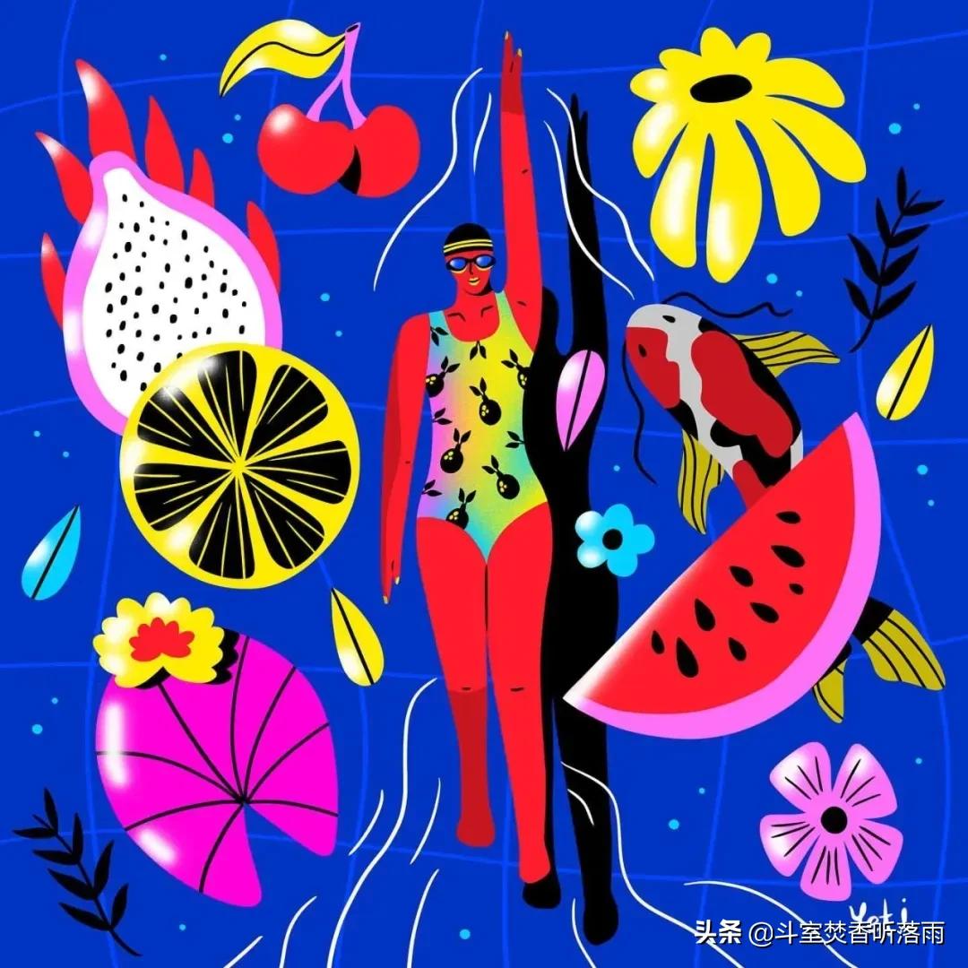 喜欢一个人会做蠢事说傻话,喜欢一个人独处的插画