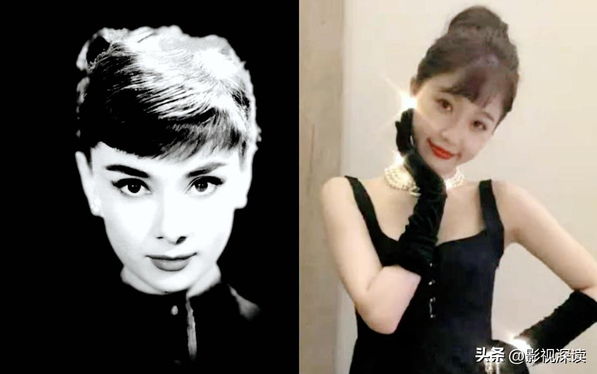 奥黛丽赫本像杨颖,杨颖模仿赫本
