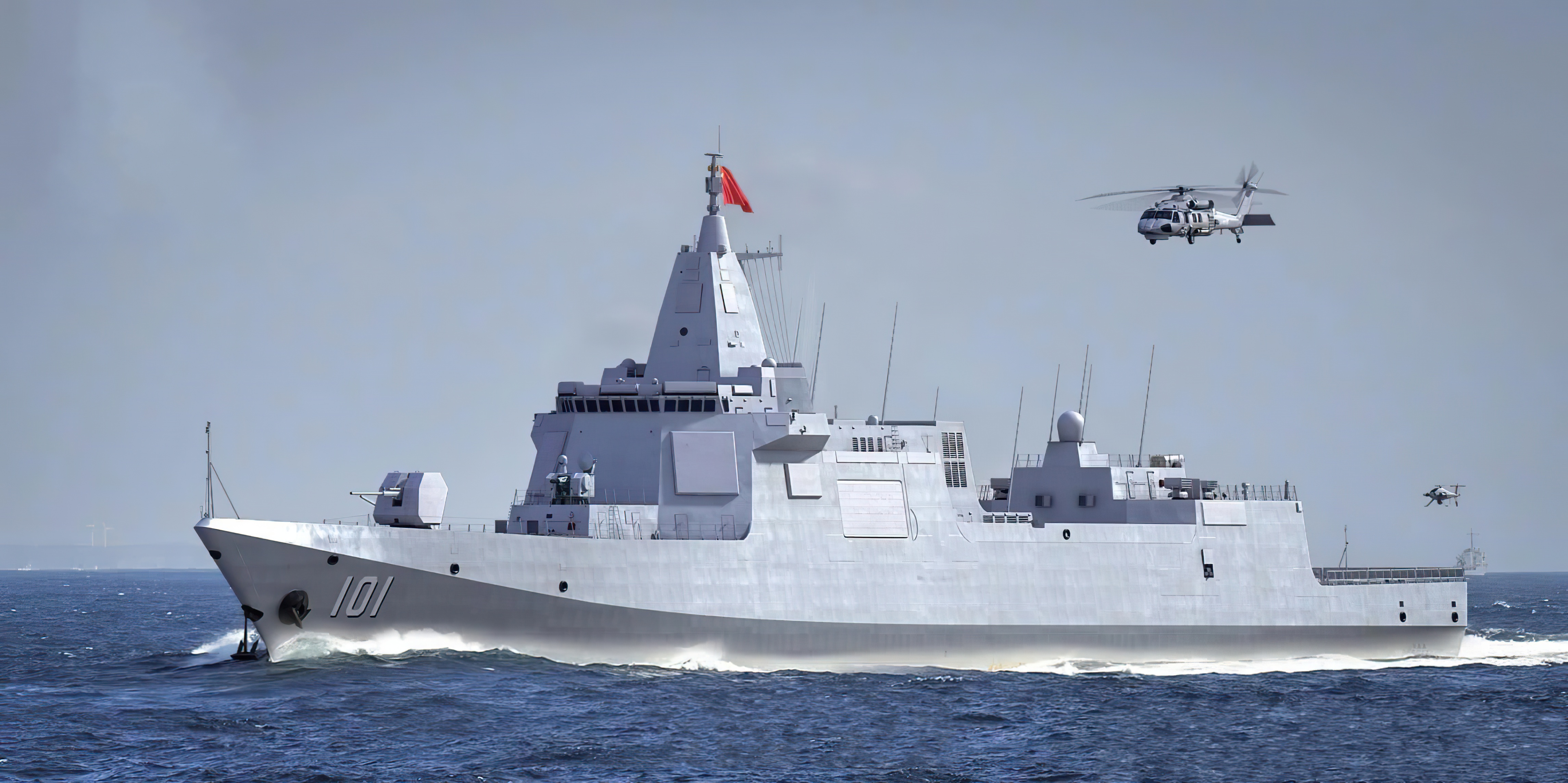 未来055大驱是否能装备电磁炮,八艘055大驱实力有多强