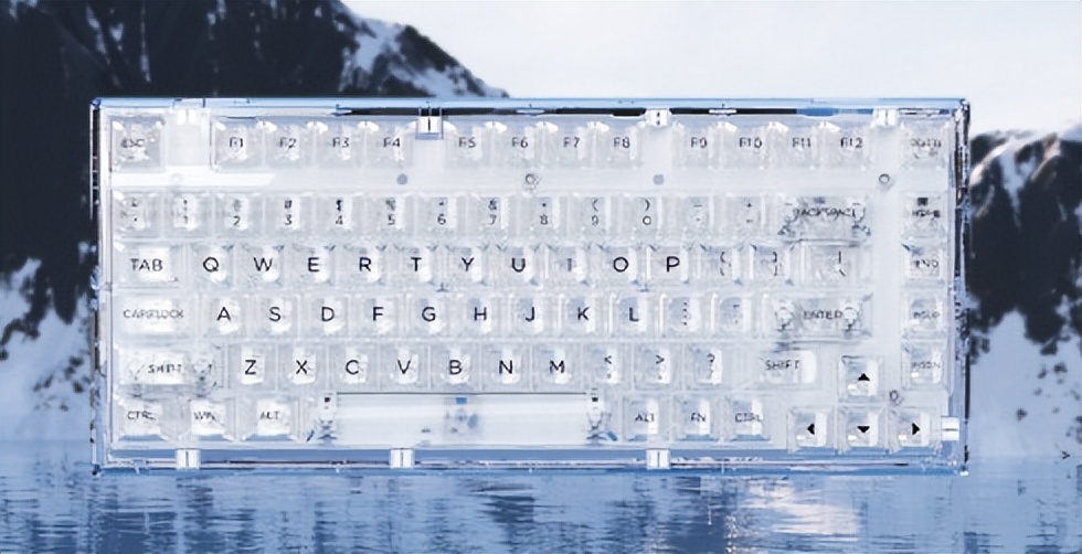 学生党键盘推荐,腹灵q75pro冰峰白开箱