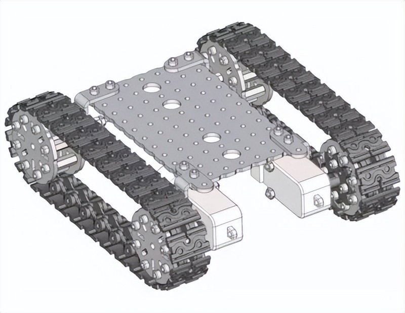 伸缩履带底盘制作视频教程,自己动手做履带底盘