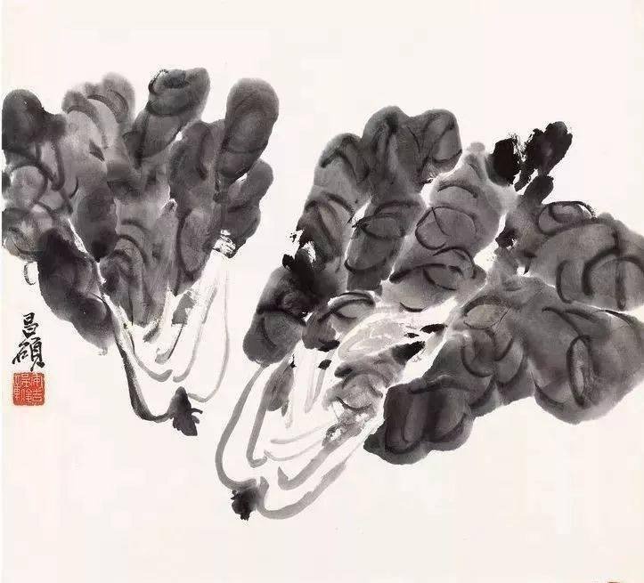 吴昌硕小品画作欣赏,吴昌硕写意花卉的枝的画法