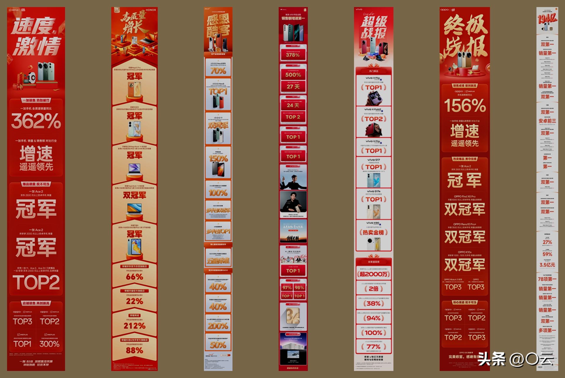 618最终战报华为,618手机品牌战报vivo