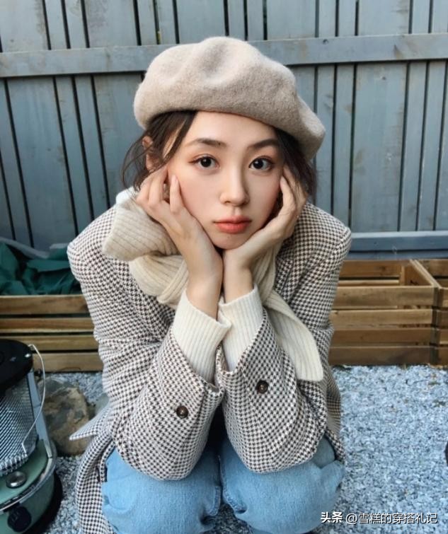 适合大圆脸的毛毛帽子女冬季兔毛,圆脸适合什么帽子最新款