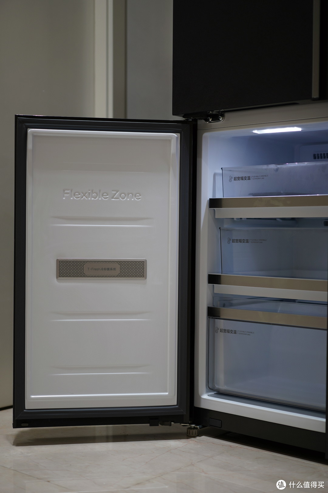 变温三门冰箱,三档变温对开冰箱
