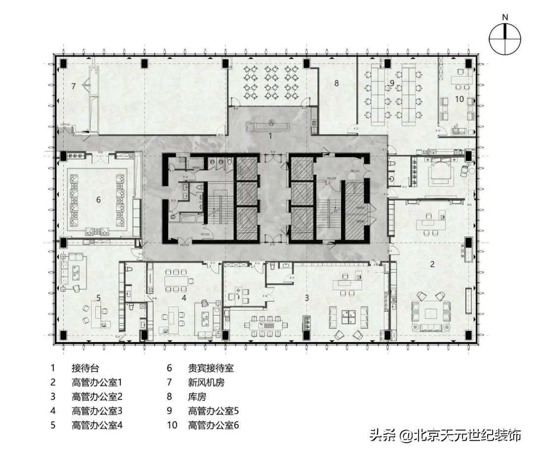 秦淮专业办公空间装饰设计案例,五华区写字楼装修设计案例