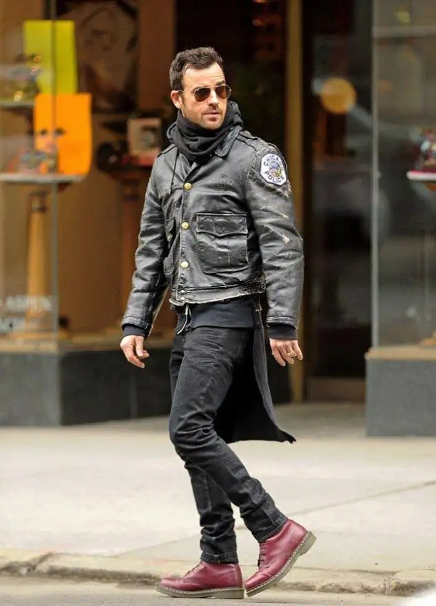 皮靴搭配牛仔裤,大黄靴与牛仔裤的搭配