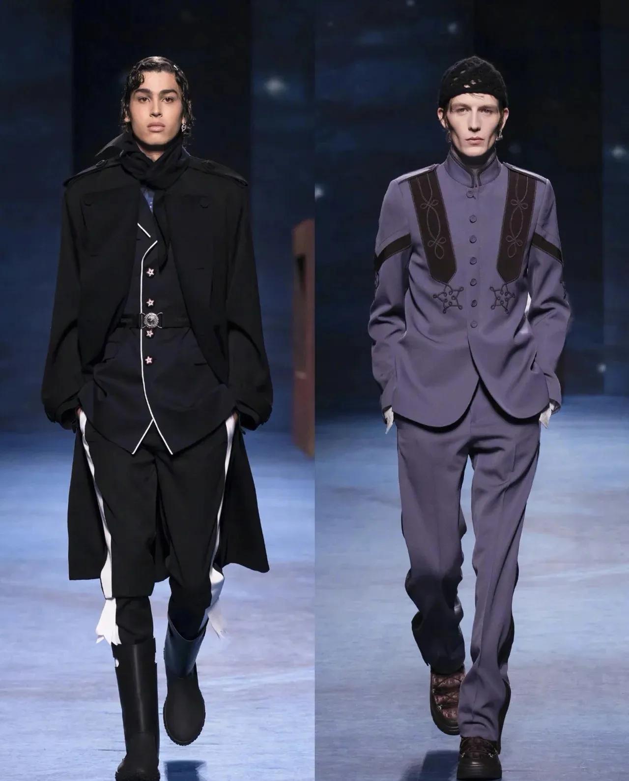 DiorHomme男装冬季系列,dior秀场1985