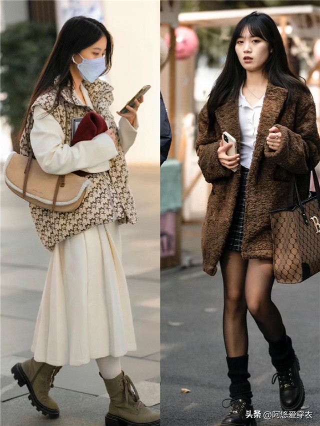 素人街拍高挑的妹子走路带风,素人短裤短裙牛仔裤穿搭街拍