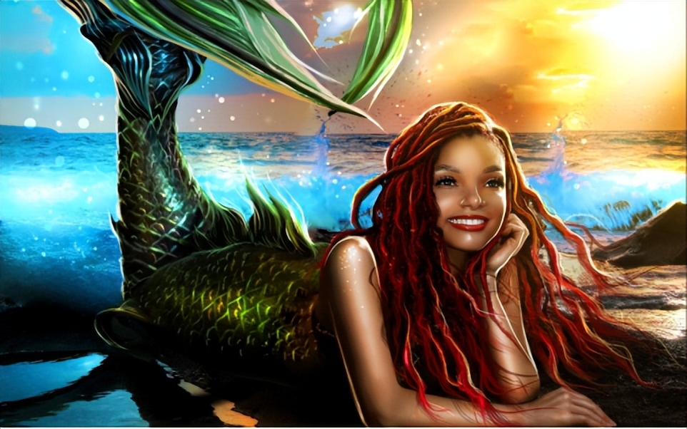 国内2500万票房的《小美人鱼》，把黑人主演给气破防了！