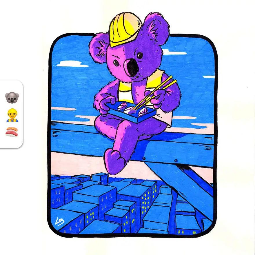 法国插画师魔改emoji爆火外网！惊艳网友：大神没有创作瓶颈吗…