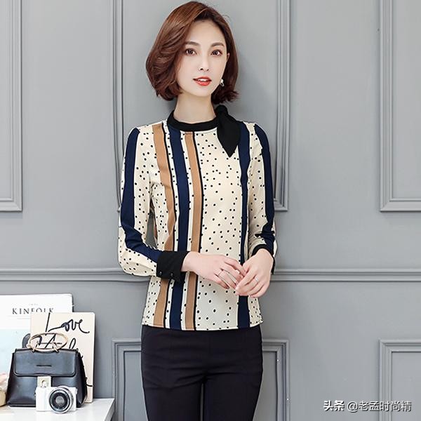 阳光洒落大地，暖流来袭9款雪纺衫让你唯美整个春日