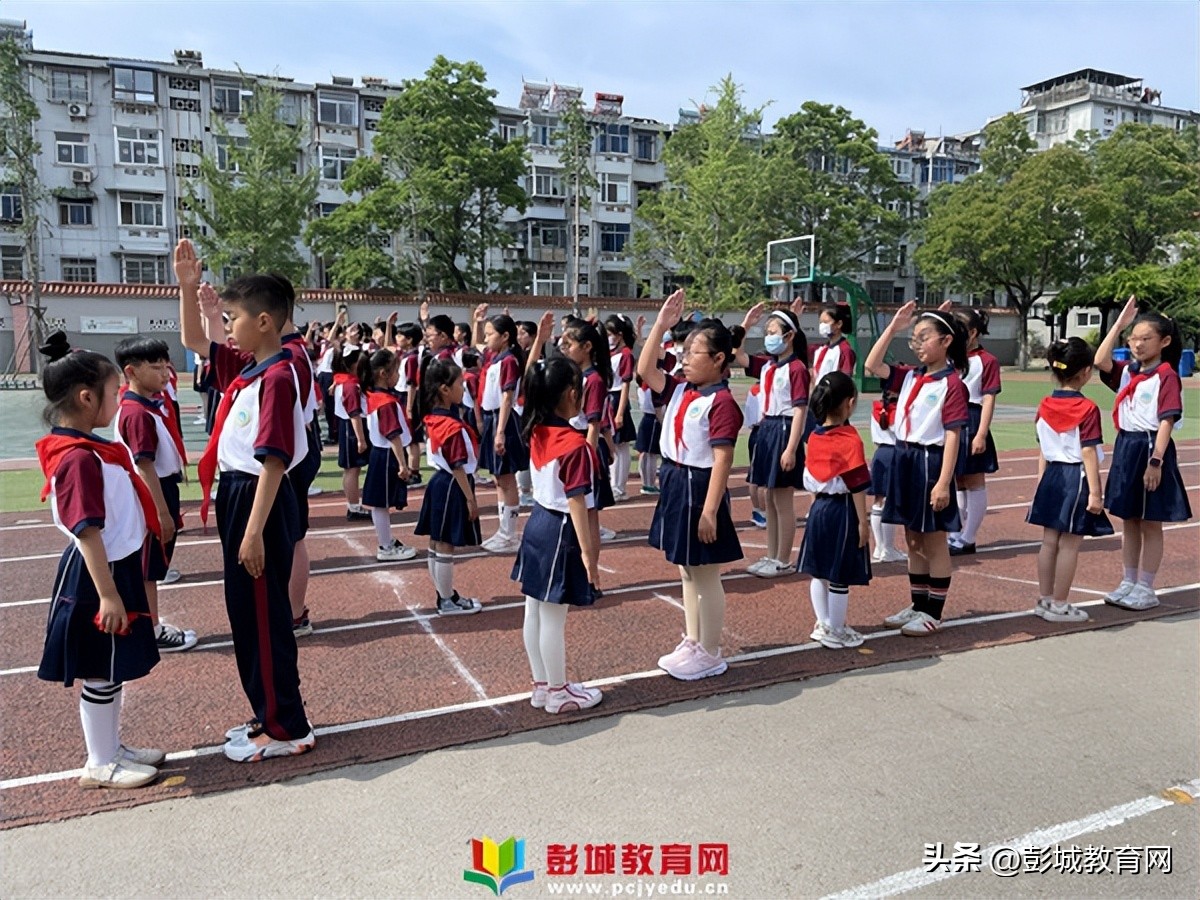 徐州市湖滨中心小学新队员入队暨一星章颁章仪式