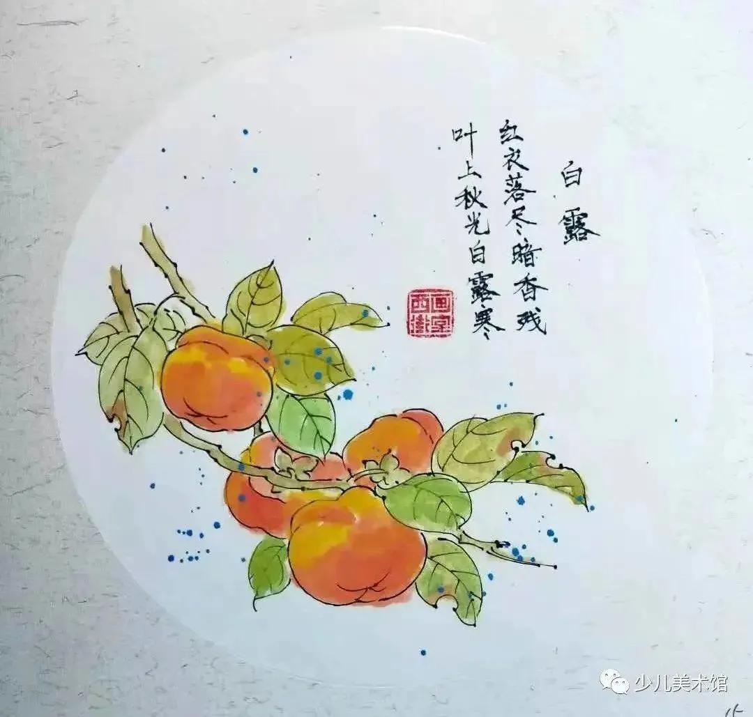 国画考级1-10级范画花鸟画,儿童国画入门范画步骤