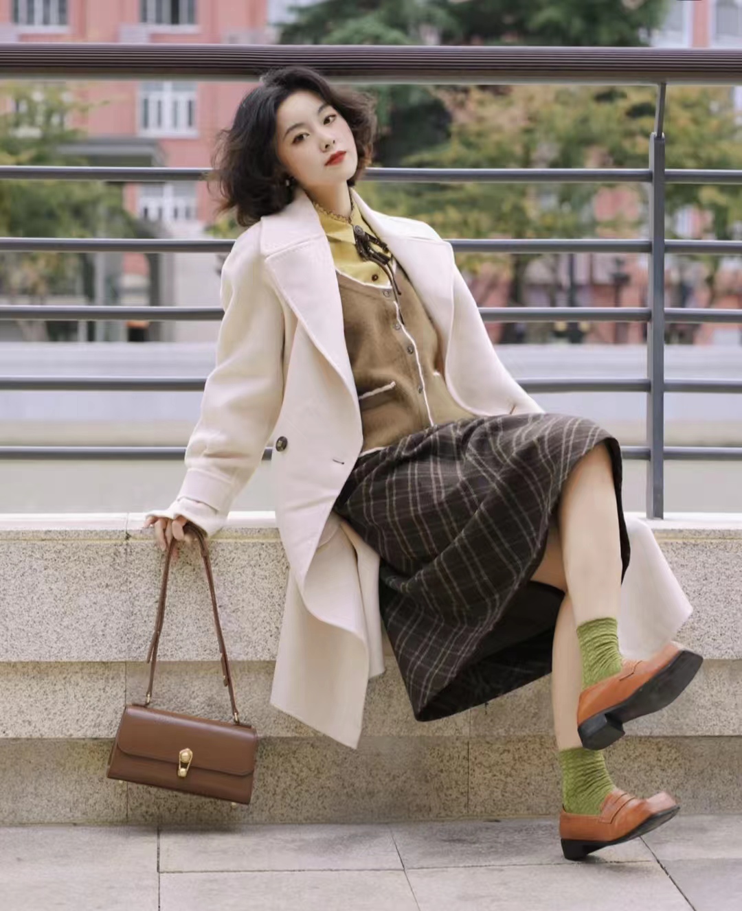 19套长款大衣内搭推荐,层次分明显高显瘦