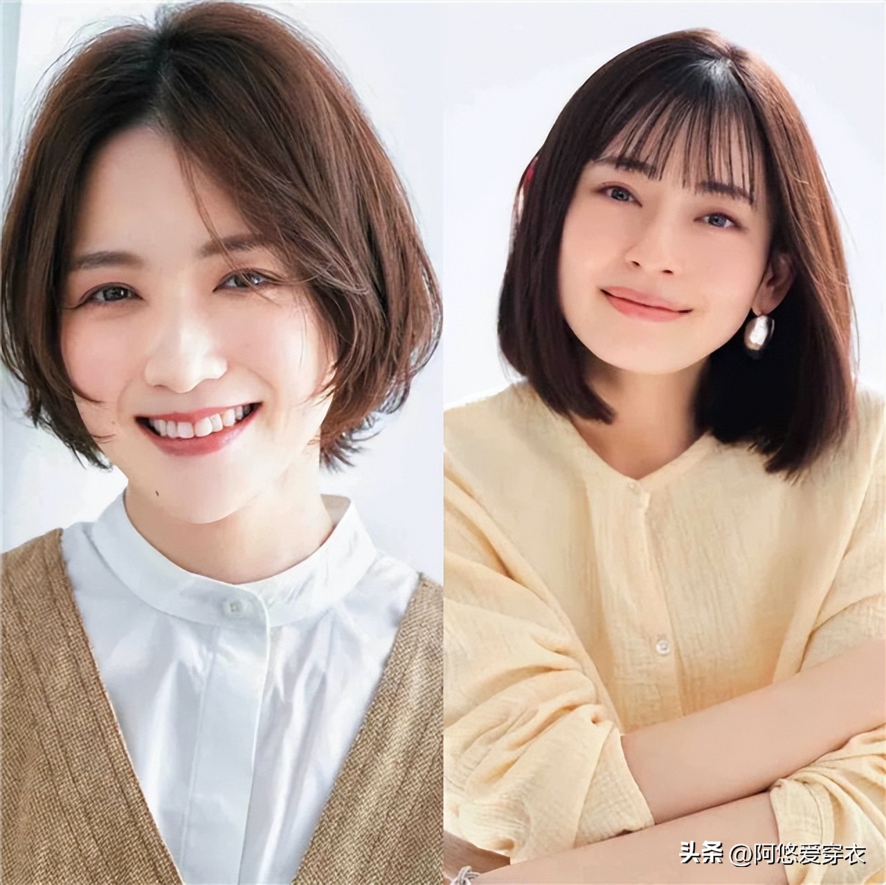 40岁女性齐肩发全头烫真洋气,头发齐肩可以弄什么发型过肩