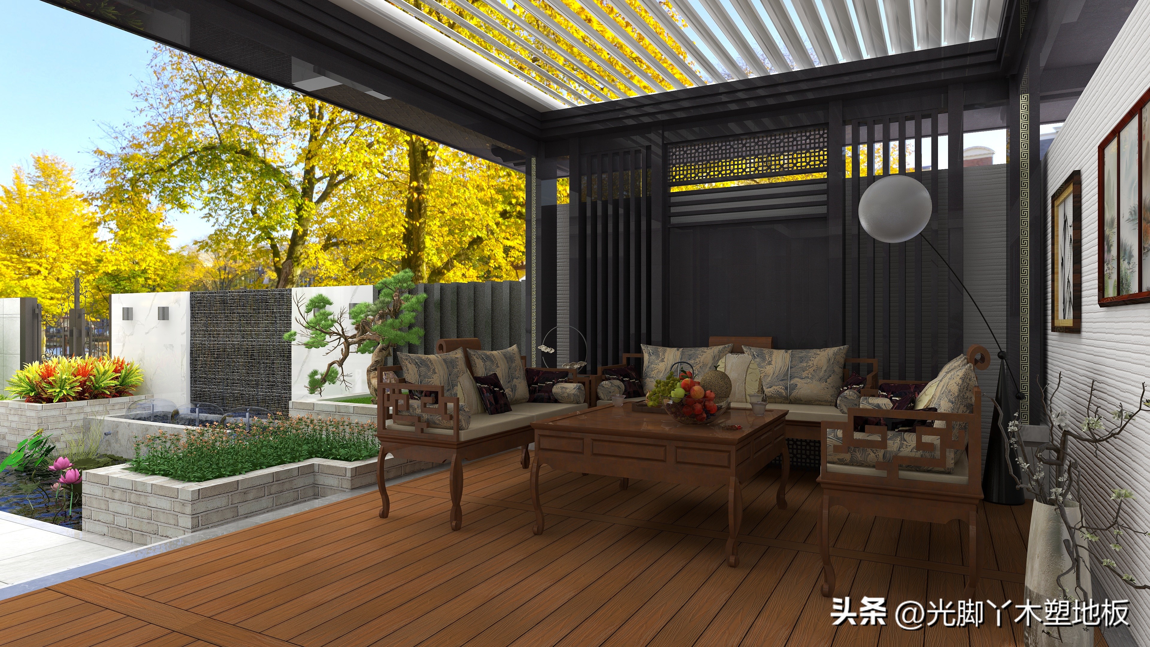 园林绿化户外塑木,木塑板材环保