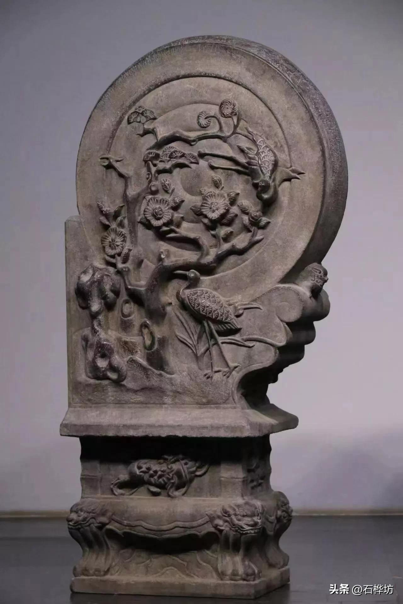 石雕青石门墩抱鼓石庭院园林摆件,淄博青石门墩抱鼓石庭院门口摆件