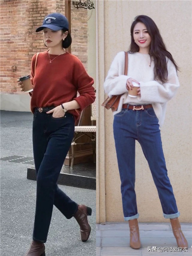 今年流行的平头靴,今秋最火的是平头靴妥妥地显高