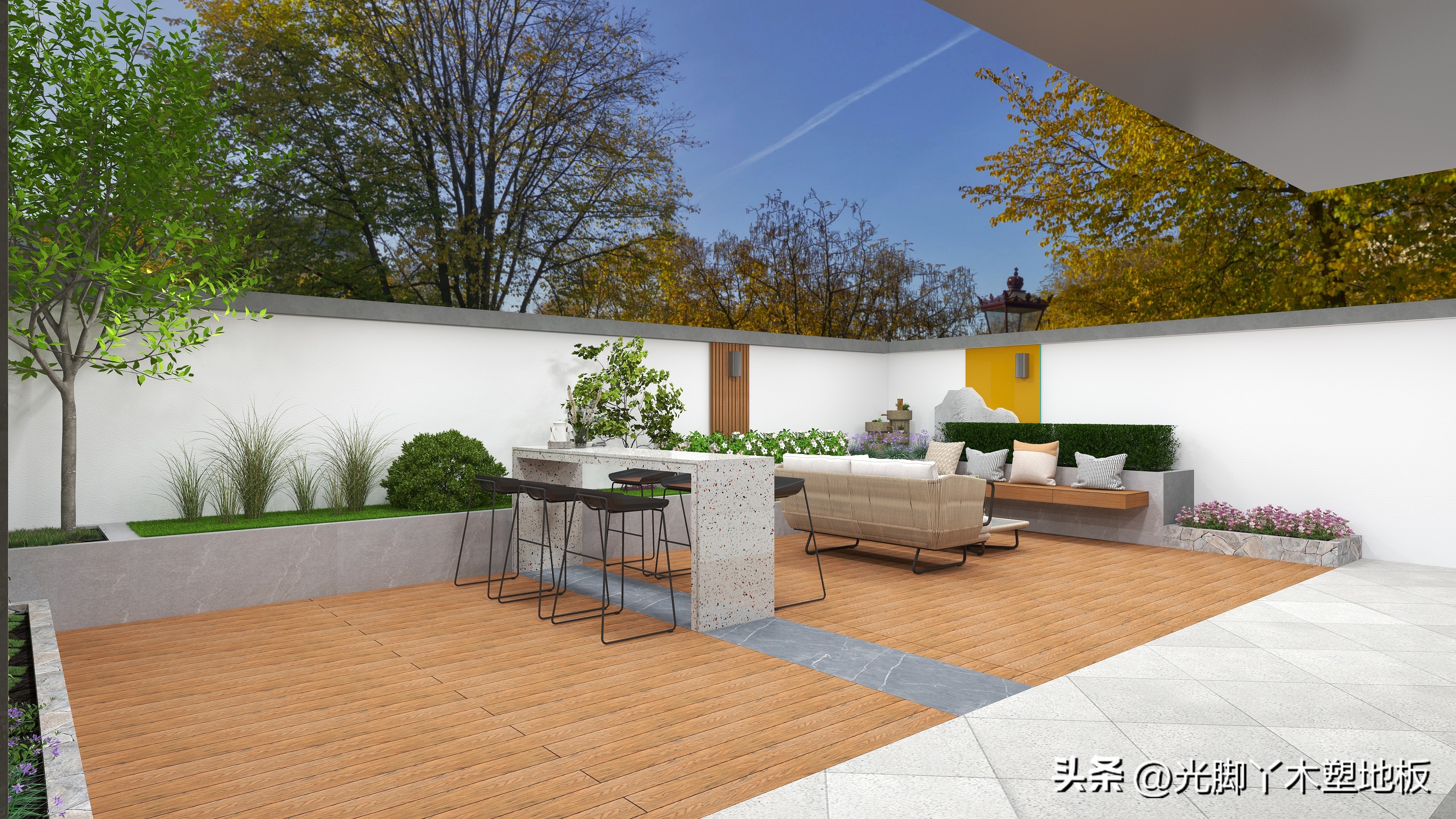 园林绿化户外塑木,木塑板材环保