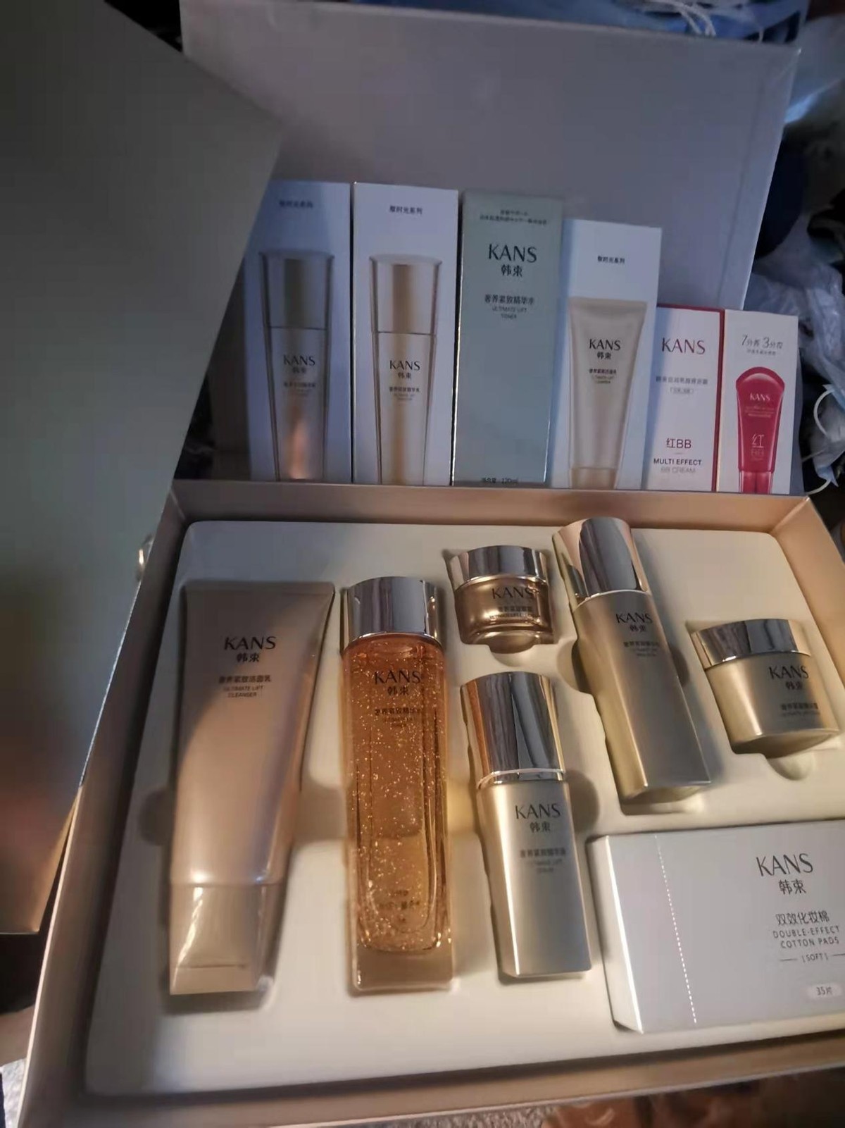 女人抗皱纹抗衰老的护肤品,韩束聚时光臻颜紧致套装推荐