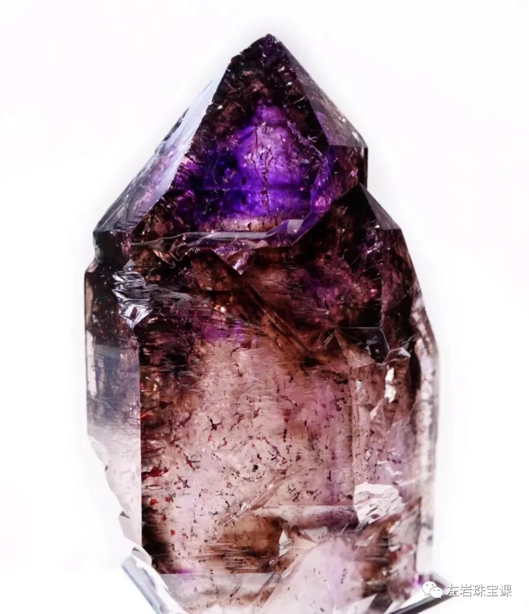 左岩的最新图片,真正的超七水晶是什么样