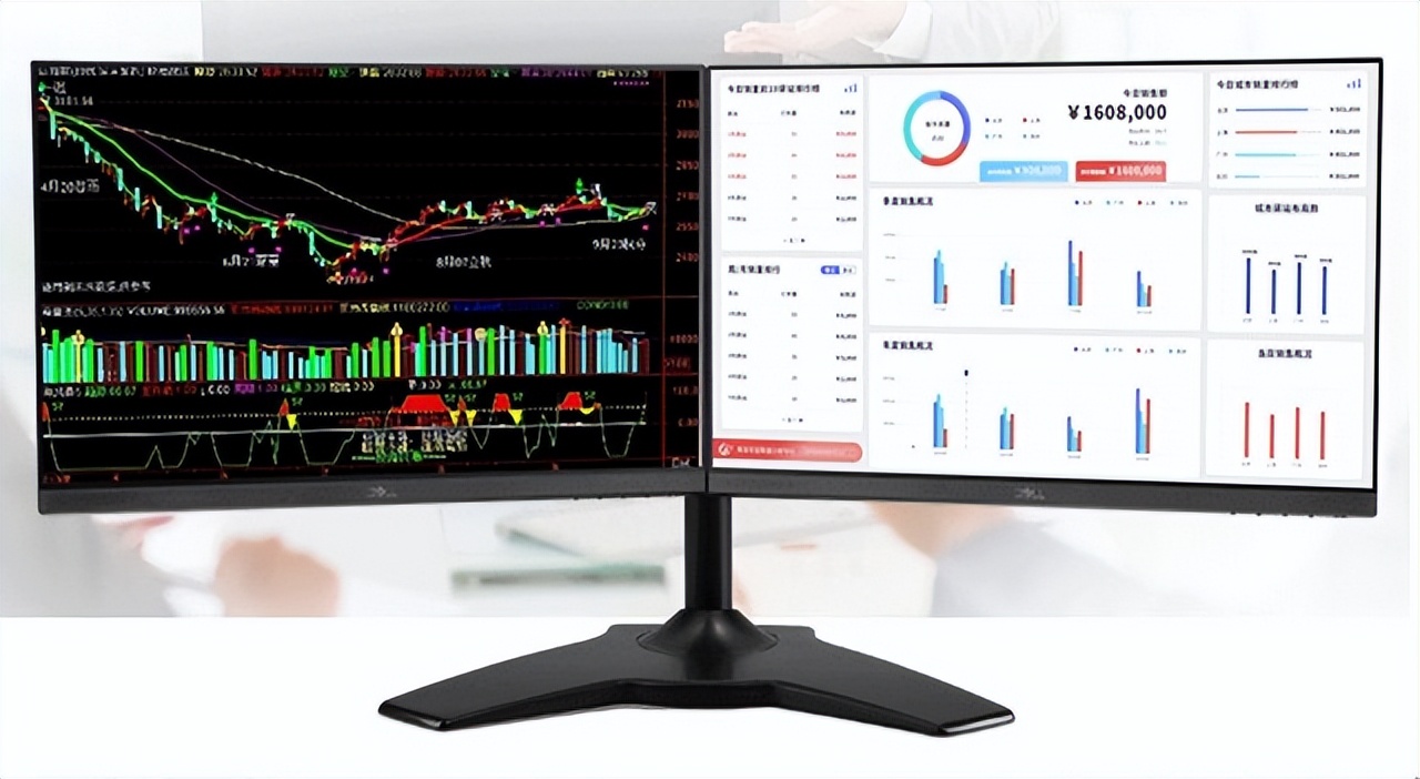 电脑显示器多屏支架,横竖双屏显示器支架