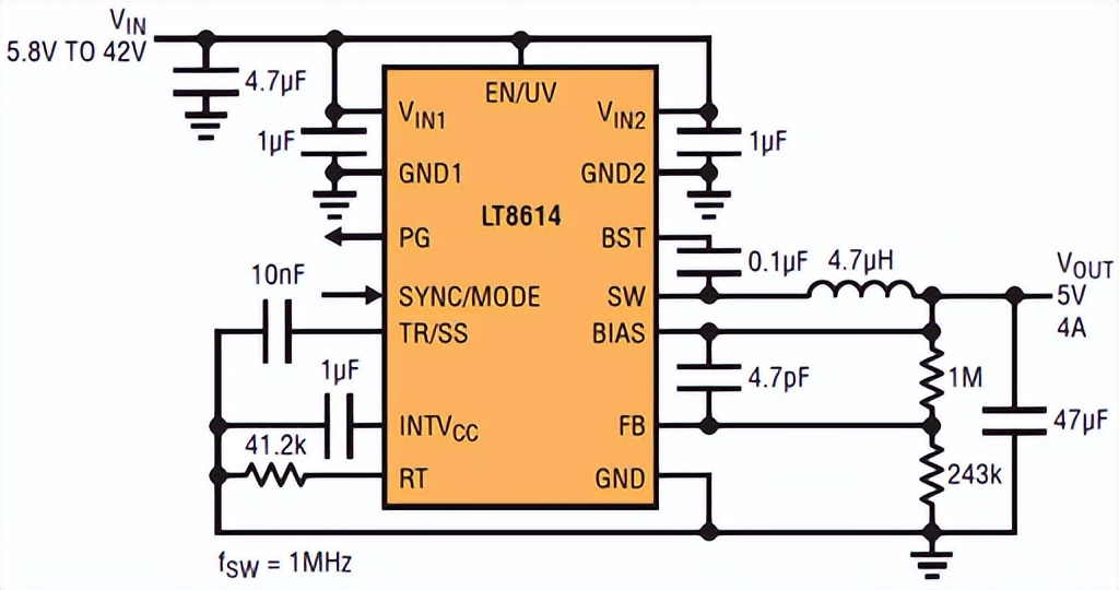 高转换率，符合CISPR5类电磁辐射标准的SilentSwitcher,稳压器