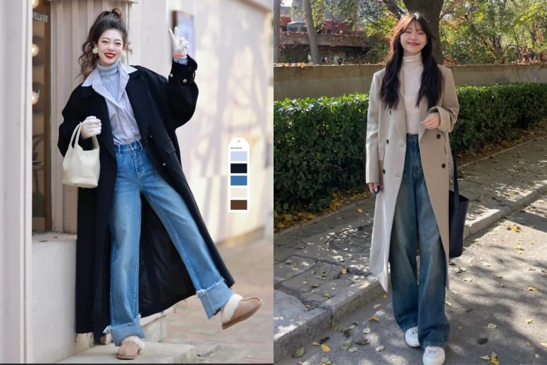 冬季露腿穿搭才真时髦,遮腿型的冬季穿搭