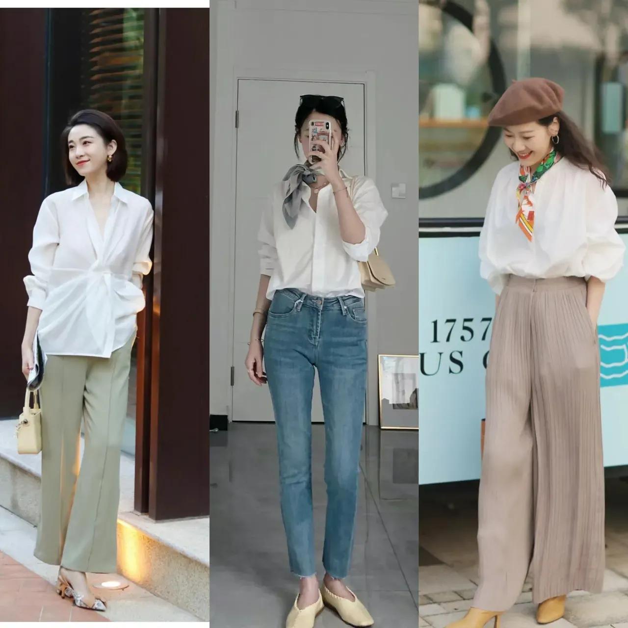 经典的白衬衫如何一衣多穿,白衬衫怎样穿出来时髦感