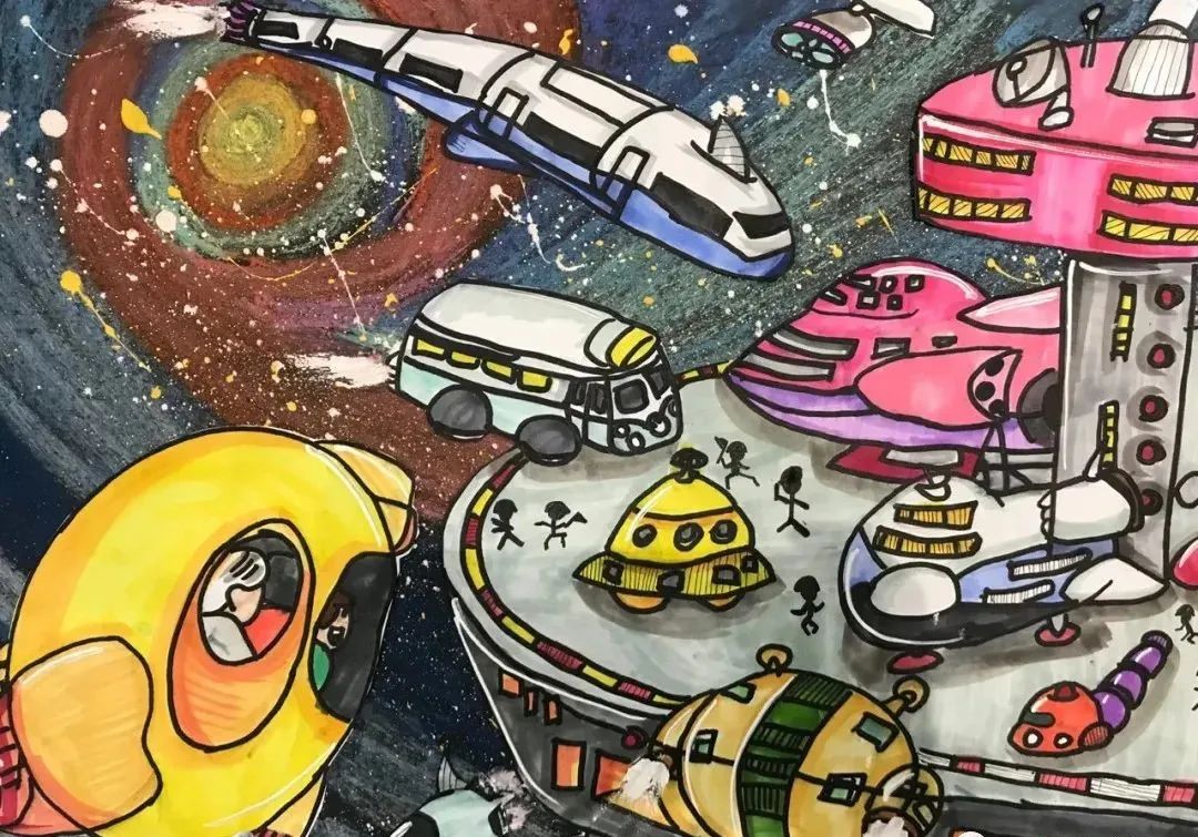 科幻画大全让科学插上艺术的翅膀,插上梦想的翅膀科幻画