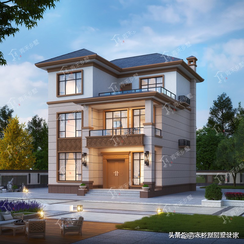 两开间宅基地怎么造三层别墅,农村二层小别墅设计方案推荐最新