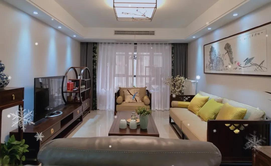 新中式风格装修120平米左右的房子,大平层新中式200-300平装修效果图