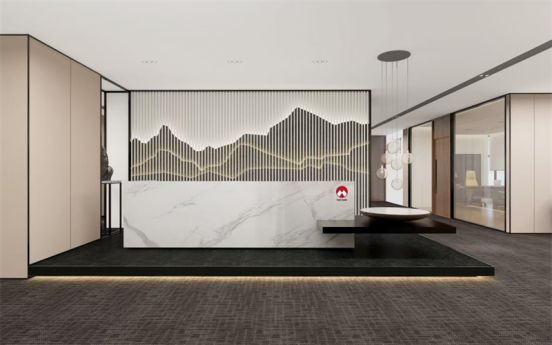 前厅隔断墙装修,前厅设计装修效果图办公室