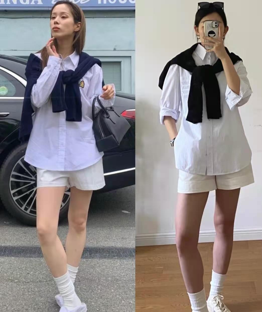 女款修饰腿型裤子,今年流行的中腿裤