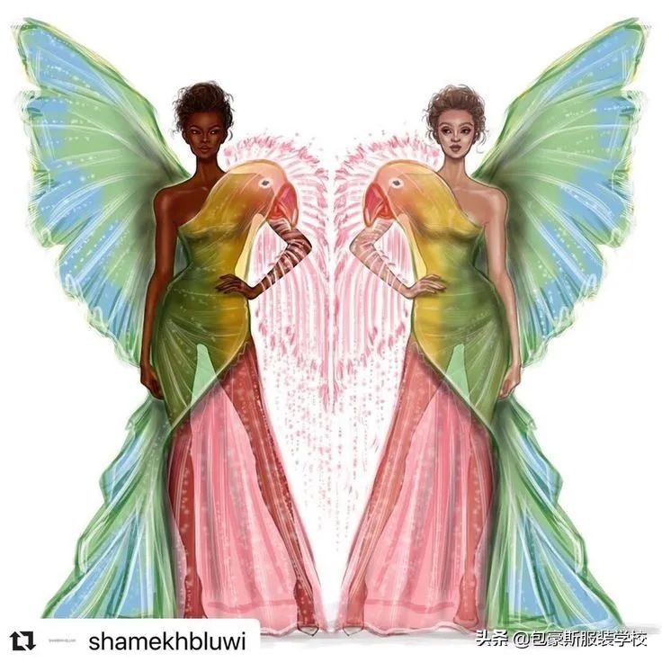 国际时尚插画师插画作品欣赏图文,创意插画古埃及