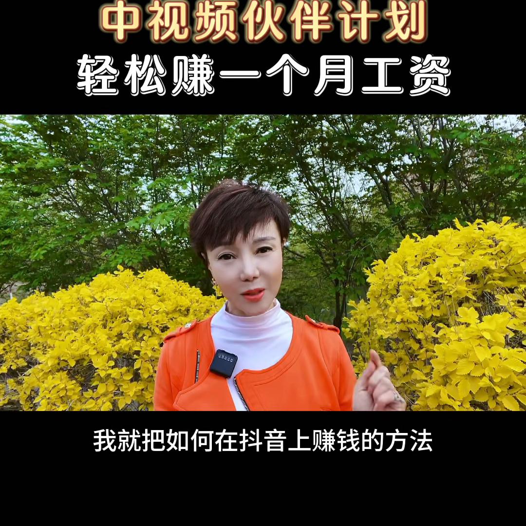 参加中视频伙伴计划，轻松赚一个月工资@DOU+小助手