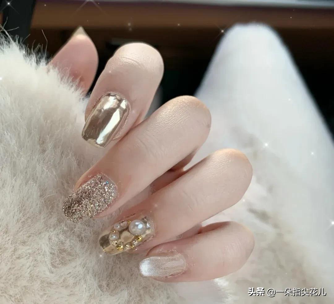 魔镜粉美甲款式教程来了,魔镜粉各种款式美甲教程